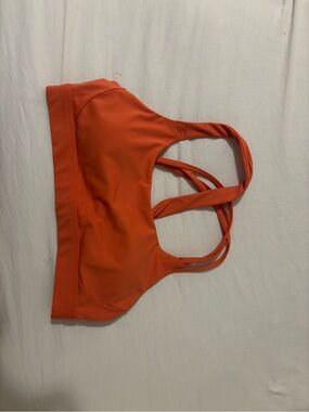 Athleta Orange Double-Strap Sports Bra